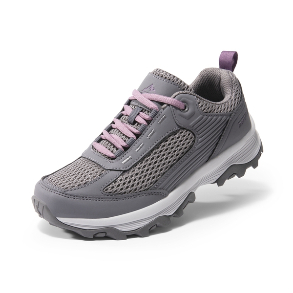 Women's Lightweight Breathable Mesh Hiking Shoes - DARK GREY - 1